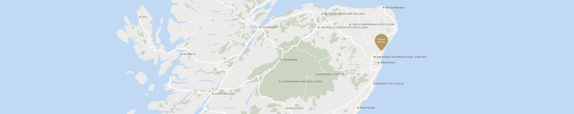 Trump MacLeod House & Lodge, Scotland Map